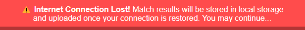 Internet Connection Offline - Warning Message!