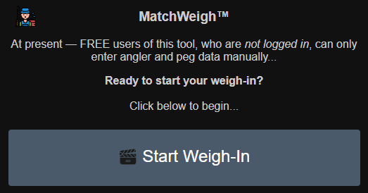How to start your weigh-in - FREE USERS